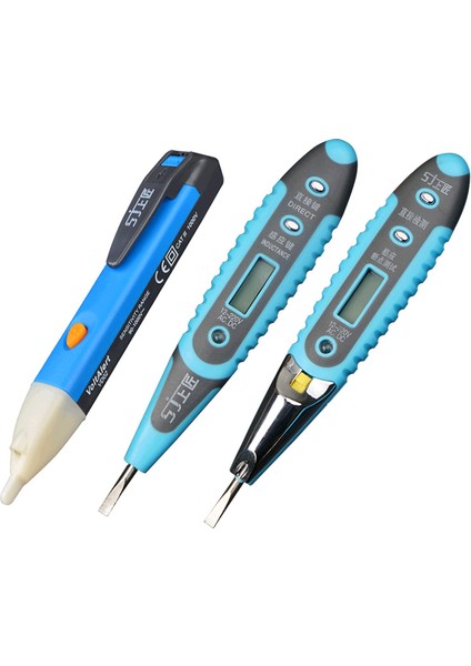 Zanaatkar Dijital Ekran Test Kalemi Indüksiyon Çok Fonksiyonlu LED Aydınlatma ile Elektrikçi Test Kalemi Tornavida Güvenlik Test Kalemi (Yurt Dışından) indirimleri