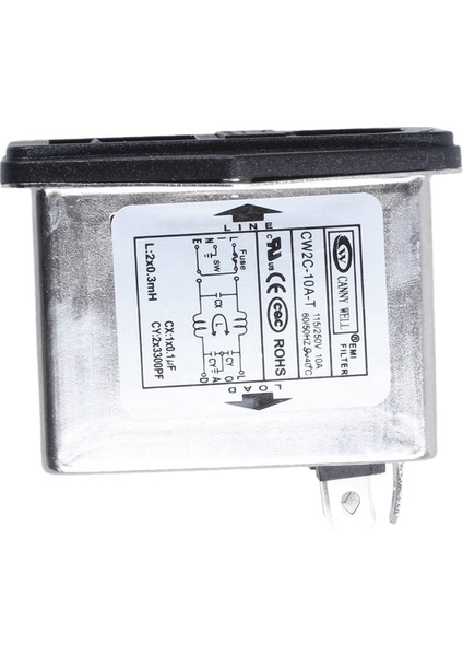 2 Adet Aksesuar: 1 Adet Lehim Pabucu Terminalleri Iec 320 C14 Emı Filtresi ve 1 Adet Dm 55-1 LCD Dijital Voltmetre Us Plug (Yurt Dışından)