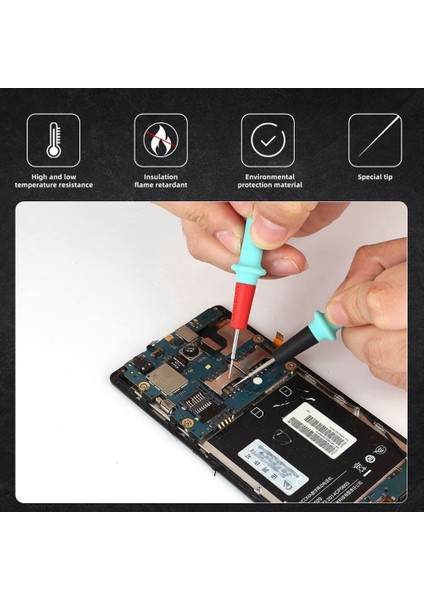 Multimetre Testi Silikon Hattı 1000V 20A Iğne Ucu Probu Test Cihazı Multimetre Kablosu (Yurt Dışından) fırsatları