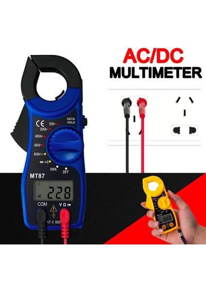 Dası Taşınabilir LCD Dijital Pens Metre Ölçümlü Multimetre Ac/dc Ohm Akım Gerilim Test Cihazı Ampermetre Acv/dcv Aca Büyük Kapasitenin Otomatik Aralığı Ölçümü Ncv Dijital Pens Metre (Yurt Dışından)