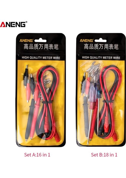 Aneng Multimetre Test Ucu Çok Fonksiyonlu Kombinasyon Hattı Test Probu (Yurt Dışından) indirimleri