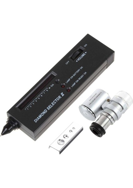 Kuyumcu Elmas Alet Seti: Taşınabilir Elmas Test Cihazı - 60X Aydınlatmalı Büyüteç (Yurt Dışından)