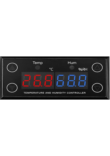 Nem Kontrol Cihazı-1 x Sıcaklık Kontrol Cihazı-Siyah (Yurt Dışından)