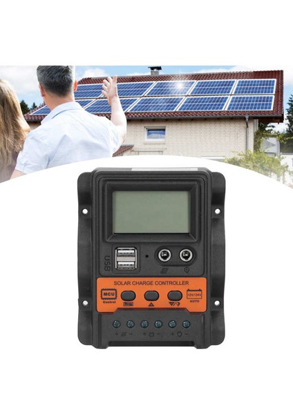 Ev Endüstrisine Yönelik Küçük Güneş Enerjisi Sistemleri Için Solar Şarj Kontrol Cihazı Solar Kontrol Regülatörü Dc 12V‑24V Deşarj (Yurt Dışından)