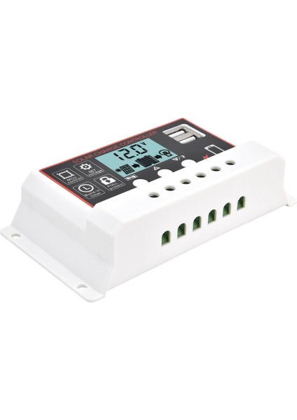 Çift USB Pil Pwm Güneş Paneli Şarj Deşarj Kontrol Cihazı 12V/24V (Yurt Dışından)