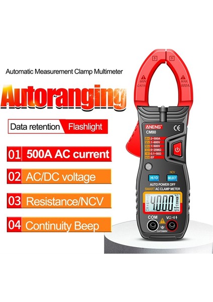 Aneng Akıllı Düğme Kelepçe Multimetre CM80 4000 Akıllı Ac Pens Metre Sayımları (Yurt Dışından) modelleri