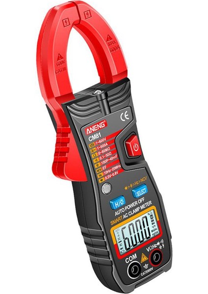 Profesyonel Araç Taşınabilir LCD Dijital Kelepçe Ampermetre Multimetre Ac/dc Gerilim Diyot Test Cihazı Akım Direnç Ölçer Multitester (Yurt Dışından)