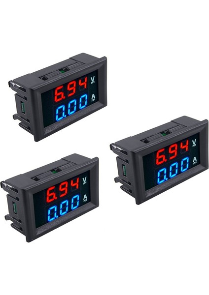 3 Adet LED Dijital Dc 0-100 V 10A Gerilim Amp Volt Metre Paneli Çift Voltmetre Ampermetre Test Cihazı (Yurt Dışından) fiyatları