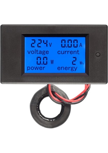 Ac 80-260V 100A PZEM-061 LCD Ekran Dijital Akım Gerilim Güç Enerji Ampermetre Voltmetre Akım Trafosu Ct ile (Yurt Dışından)