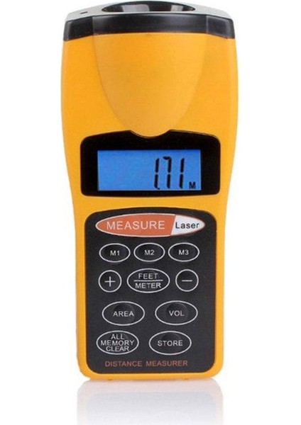 CP-3007 Çok Fonksiyonlu LCD Ultrasonik Mesafe Ölçer Ölçüm Mesafe Bulucu (Yurt Dışından)