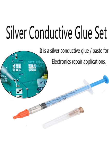 Iletken Gümüş Tutkal Teli Elektriksel Yapıştırıcı Boya Onarımı - Çok Renkli 0.3ml (Yurt Dışından) modelleri