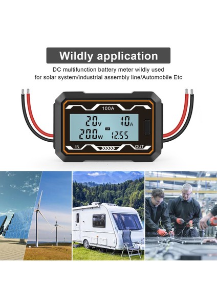 Watt Metre 100A/200A Yüksek Hassasiyetli Rc Watt Metre Dc Güç Ölçer Voltmetre (Yurt Dışından) fırsatları