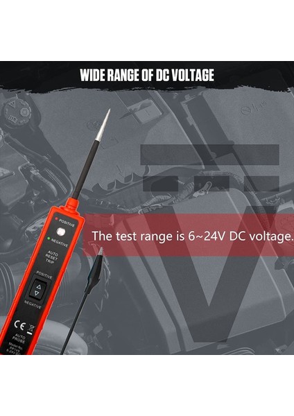 EM285 6-24 V Araba Elektrik Devre Test Kalemi Gerilim Test Cihazı Probu Otomotiv Aracı (Yurt Dışından) modelleri