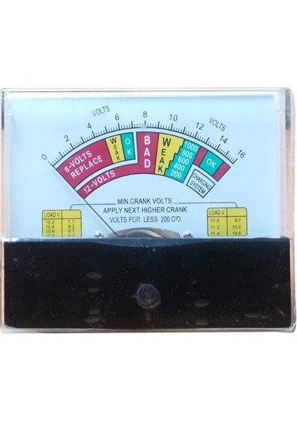 Ayak Koltuk 44C2 Dc Voltmetre Analog Panel Gerilim Ölçer Mekanik Işaretçi Tipi Mını Krank Volt Metre Voltmetre Pil Için 12 V (Yurt Dışından)