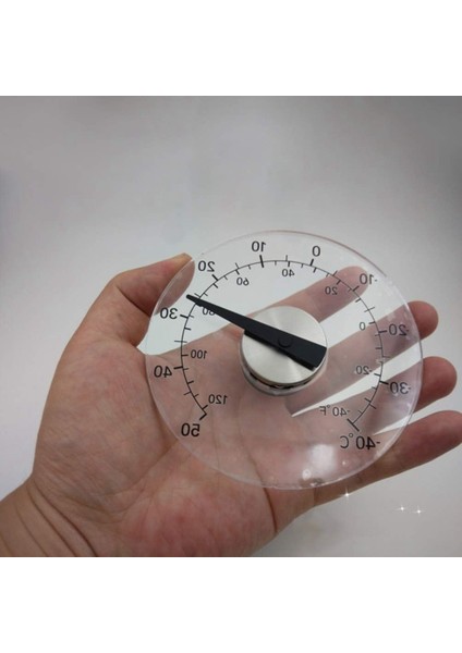 1 Parça Şeffaf Şeffaf Açık Çok Fonksiyonlu Termometre Sıcaklık Pencere Termometre Saat Hava Aracı (Yurt Dışından) fırsatları