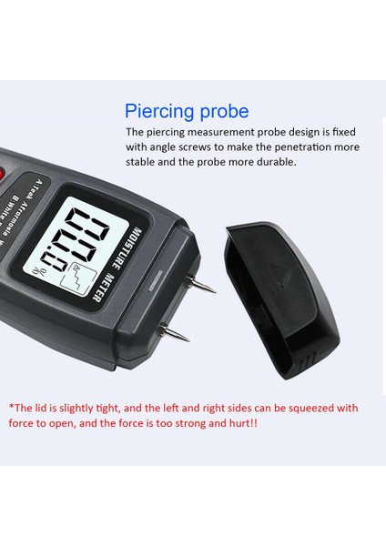 Nem Test Cihazı Nem Analiz Cihazı Ahşap Zemin Karton Nem Ölçümü Siyah (Yurt Dışından) modelleri