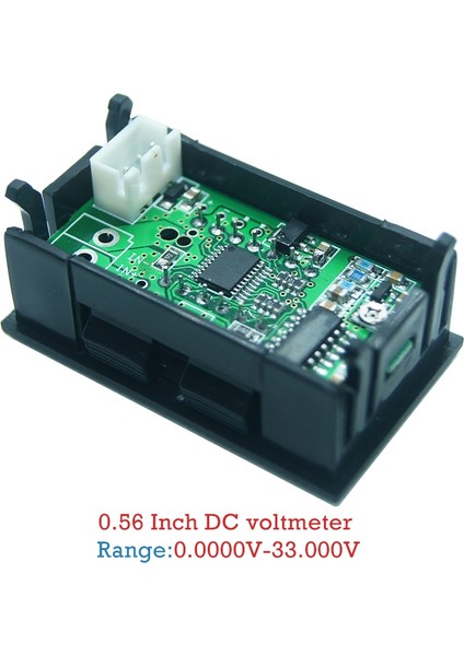 Nanlıy- Dijital 0.56 Inç LED Ekran 5 Bit Dc 0-33.000 V Voltmetre Gerilim Ölçer Test Cihazı (Yurt Dışından)