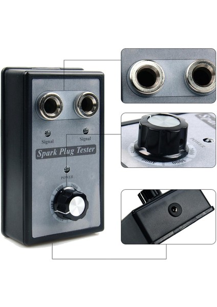 Araba Için Buji Test Cihazı-1 * Araba Buji Test Cihazı 1 * Abd Fiş Adaptörü 1 * Ab Fiş Adaptörü-Siyah Gri (Yurt Dışından)