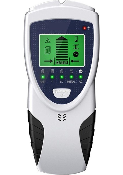 5'i 1 Arada Elektronik Saplama Sensörü Duvar Tarayıcı, LCD Ekranlı Duvardaki Metal Saplamaların Derinliğini ve Ac Kablosunu Akıllıca Algılar (Yurt Dışından)