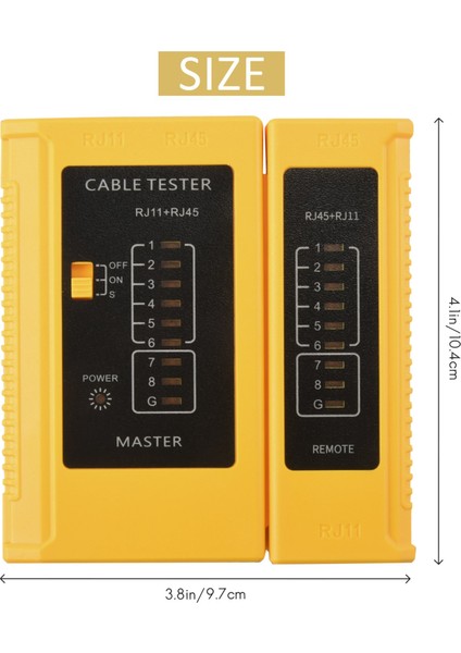 Ağ Kablosu Test Cihazı Test Aracı RJ45 RJ11 RJ12 Cat5 Cat6 Utp USB Lan Tel Ethernet Kablosu Test Cihazı (Pil Dahil Değil) (Yurt Dışından) fırsatları