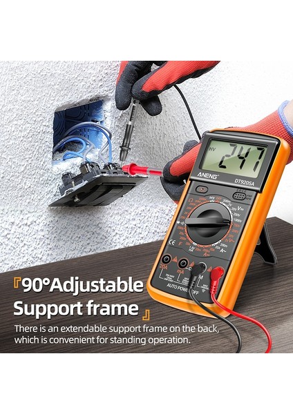 Dijital Multimetre 1999 Otomatik Kademe Sayımı Ac/dc Gerilim Ölçer Ampermetre Ohmmetre (Pilsiz) (Yurt Dışından) indirimleri
