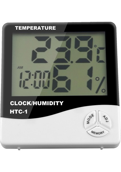 Elektronik Sıcaklık Higrometresi-1 * Termometre 1 * Ingilizce Kullanım Kılavuzu-Siyah&beyaz (Yurt Dışından) fiyatları