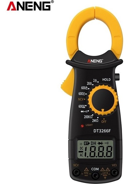 Taşınabilir LCD Dijital Kelepçe Multimetre Multitester Elektrik Klip Metre Gerilim Direnç Diyot Test Cihazı Ampermetre Test Probu ile (Yurt Dışından) fiyatları
