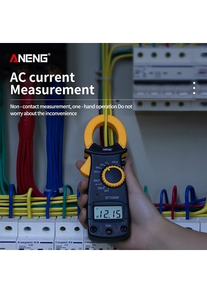 Taşınabilir LCD Dijital Kelepçe Multimetre Multitester Elektrik Klip Metre Gerilim Direnç Diyot Test Cihazı Ampermetre Test Probu ile (Yurt Dışından) fırsatları