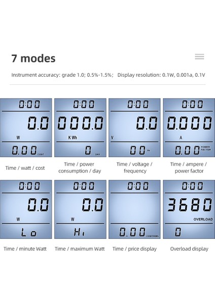 DDS109L Wer Metre Soketi Monitörler Wer Elektrik Tüketimi Watt Metre Takılabilir Soket Wer Watt Ölçer (Yurt Dışından)