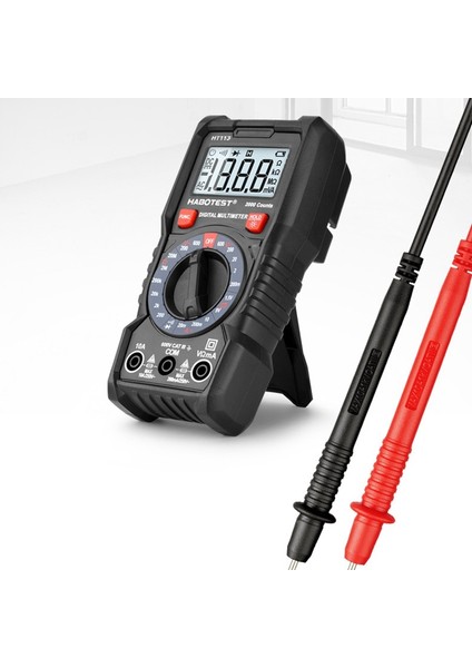 Habotest HT113 El Dijital Multimetre Test Cihazı Profesyonel Ac Dc Ohm Hz True Rms Transistör Test Cihazı Multitester Çoklu Metre (Yurt Dışından) modelleri