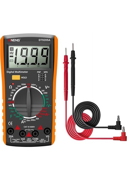 DT9205A Dijital Multimetre Ac/dc Transistör Test Cihazı Elektrische Ncv Test Ölçer Profesyonel Analog Otomatik Aralığı Multimetro Test Cihazı (Yurt Dışından) fiyatları