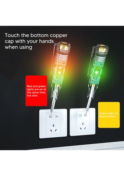 Test Kalemi, 70-250V Ölçüm Aralığı Devre Kartı Için Nötr Canlı Tel Tanımlama Gerilim Test Cihazı (Yurt Dışından) fırsatları