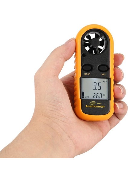 Benetech GM816 Dijital Anemometre Termometre Rüzgar Hızı Ölçer Hava Akış Ölçer (Yurt Dışından)