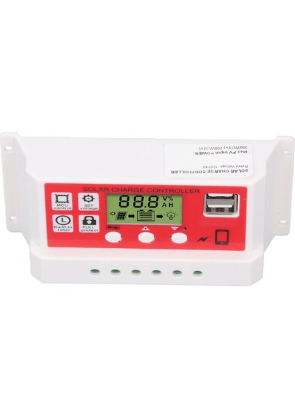Solar Şarj Regülatörü Pwm Lityum Pil Fotovoltaik Regülatör Enerji Üretim Sistemleri Akıllı Evler Için LCD Ekran (Yurt Dışından) modelleri