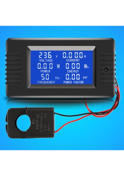 Güç Faktörü Ölçer-1* Ac Dijital Ekran 1* Açma ve Kapama Ct-Siyah (Yurt Dışından)