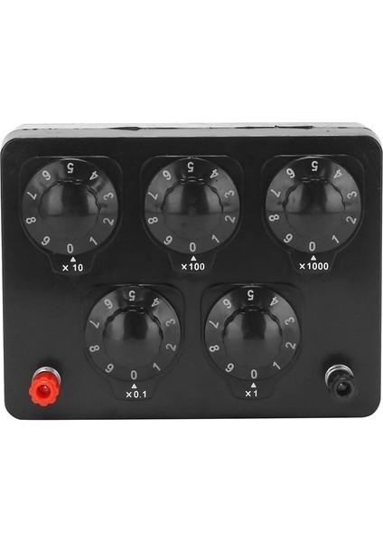 Siyah Direnç Kutusu Demir Değişken On Yıl Direnç Direnç Kutusu 0-9999.9 Ohm 165X125X60MM Fiziksel Öğretim Için (Yurt Dışından) fırsatları