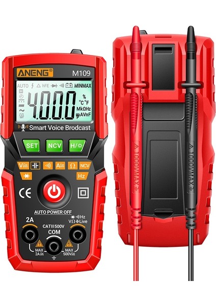 LCD Dijital Multimetre Ac/dc Gerilim Akım Ölçer Ampermetre Ohmmetre Voltmetre Diyot Direnç Kapasite Frekans Ölçer Ncv Temassız Multitester Desteği Sesli Yayın (Yurt Dışından) modelleri