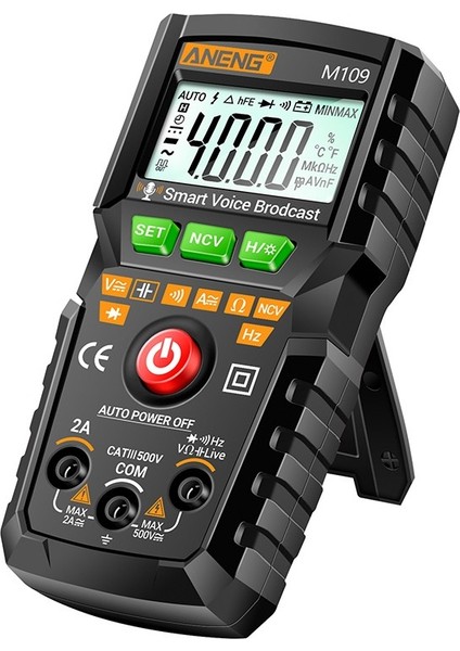 LCD Dijital Multimetre Ac/dc Gerilim Akım Ölçer Ampermetre Ohmmetre Voltmetre Diyot Direnç Kapasite Frekans Ölçer Ncv Temassız Multitester Desteği Sesli Yayın (Yurt Dışından) fırsatları
