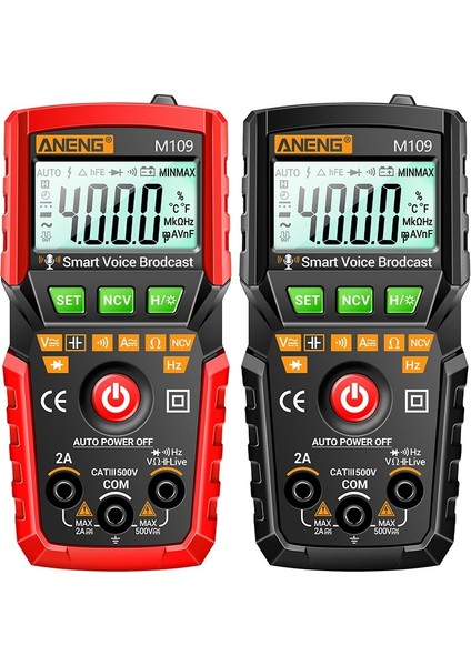 LCD Dijital Multimetre Ac/dc Gerilim Akım Ölçer Ampermetre Ohmmetre Voltmetre Diyot Direnç Kapasite Frekans Ölçer Ncv Temassız Multitester Desteği Sesli Yayın (Yurt Dışından) indirimleri