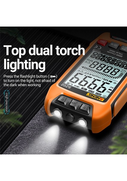 Aneng SZ02 Büyük Ekran Dijital Multimetre 9999 Sayısı 0NF-99.99MF Kapasite Evrensel Metre Gerilim Test Cihazı Akım Ölçme Aracı (Yurt Dışından) indirimleri
