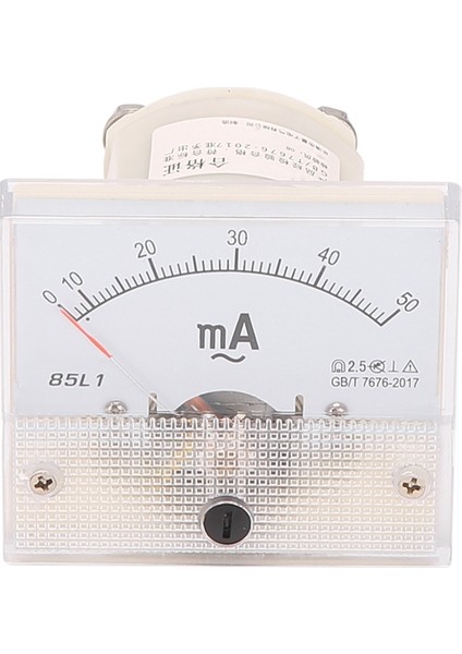 Ac 0 - 50MA Pointer Ac Ampermetre Analog Akım Paneli Basınç Regülatörü Dağıtım Kutuları Vb. Için Amper Ölçer (Yurt Dışından)
