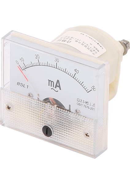 Ac 0 - 50MA Pointer Ac Ampermetre Analog Akım Paneli Basınç Regülatörü Dağıtım Kutuları Vb. Için Amper Ölçer (Yurt Dışından)