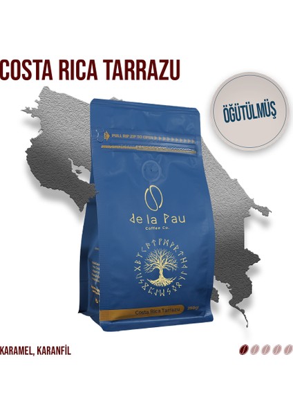 Costa Rica Tarrazu Öğütülmüş Paket Filtre Kahve 250 gr