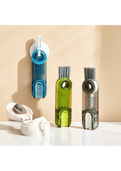 [sıcak] 3'ü 1 Arada Şişe Boşluğu Temizleme Fırçası Çok Fonksiyonlu Bardak Temizleme Fırçaları Su Şişeleri Temizleme Aracı Mini Silikon U-Şekilli Fırça (Yurt Dışından) indirimleri