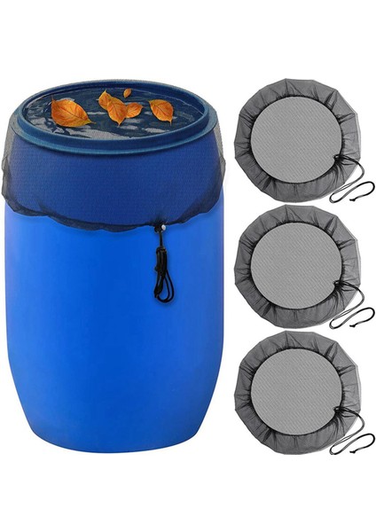 Yağmur Için 3 Parça Örgü Kapak, Su Toplama Kovaları Kapak Tankı Hasat Aracı Koruyucu Yağmur Ağı (Yurt Dışından)