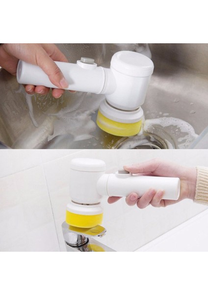 Elektrikli Mutfak Temizleyici Banyo Tuvalet Mutfak Cam Temizleme Banyo Fırçası Kolu Sünger Banyo Küvet Seramik Temizleme Fırçası (Yurt Dışından) modelleri