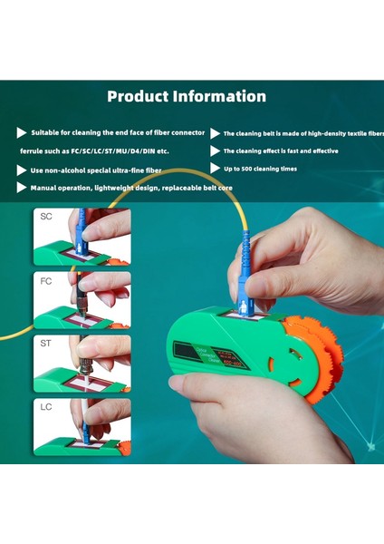 Sc Fc St D4 Mu Lc mt Dın Adaptör Yüksüğü-Tek ve Çok Modlu Optik Konnektörler Için Fiber Optik Konektör Temizleme Kiti (Yurt Dışından) fırsatları