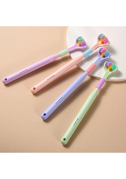 Üç Taraflı Yumuşak Saç Diş Diş Fırçası Diş Fırçası Ultra Ince Yumuşak Kıl Üç Boyutlu Diş Fırçası Yetişkin Ağız Temizleme Bakımı (Yurt Dışından) modelleri