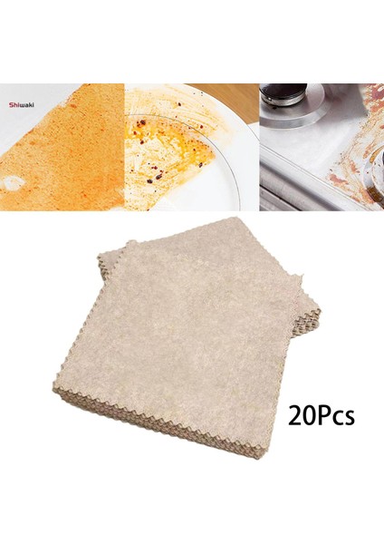 20 Parça Lif Kabağı Bulaşık Bezi Lif Yeniden Kullanılabilir Bulaşık Paçavraları Mutfak Penceresi Için (Yurt Dışından)