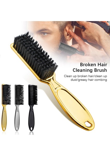 Plastik Saplı Kuaförlük Yumuşak Saç Temizleme Fırçası Berber Boyun Duster Kırık Saç Kaldırma Tarak Saç Şekillendirici Araçları Tarak (Yurt Dışından)